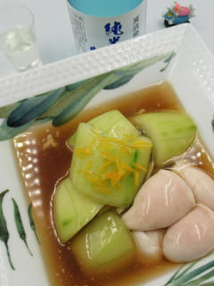 加賀太胡瓜と鯛の白子のあんかけ-レシピのメイン写真
