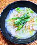春雨と長ネギ・もやしの食べるスープ