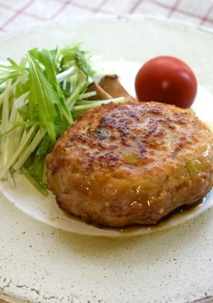 【給食】れんこんハンバーグ-レシピのメイン写真