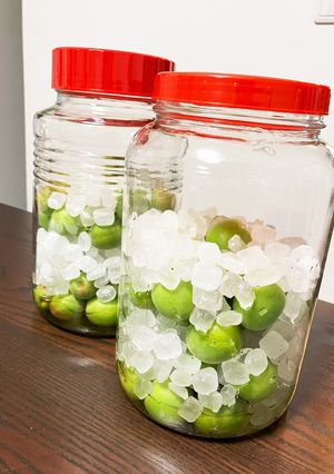毎年作ってる梅シロップ-レシピのメイン写真