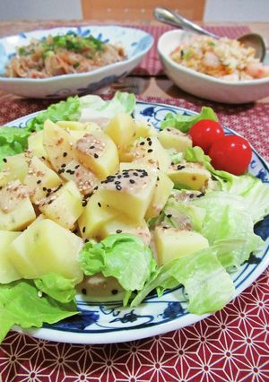 オッサンのポテトサラダ胡麻風味-レシピのメイン写真