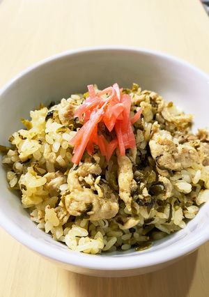 混ぜるだけ！高菜の豚めし-レシピのメイン写真