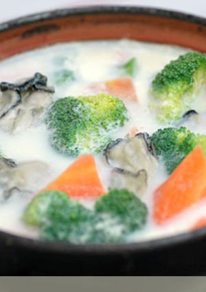 牡蛎と野菜の豆乳鍋-レシピのメイン写真