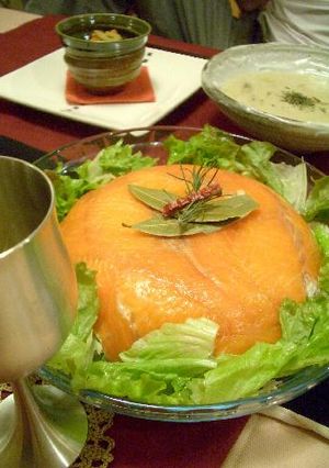 スモークサーモンのケーキ寿司-レシピのメイン写真