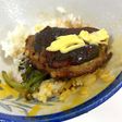 椎茸と挽肉のハンバーグ