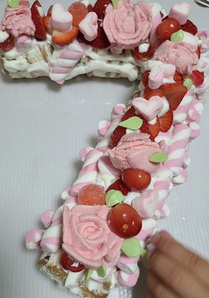 7才(孫)のお誕生日ケーキ-レシピのメイン写真