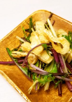 簡単！水菜の油揚げ和え-レシピのメイン写真