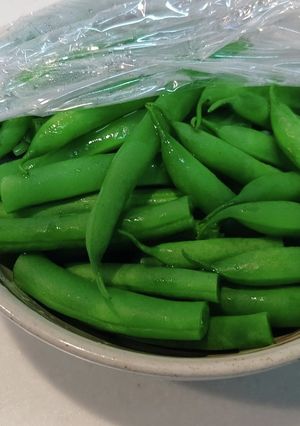 インゲンをチンして、温野菜-レシピのメイン写真