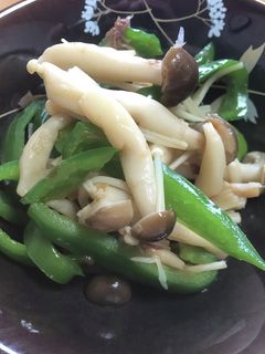 楽ちん副菜!きのことピーマンのおかか和え-レシピのメイン写真