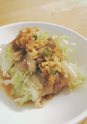 簡単☆キャベツの豚肉巻きレンジ蒸し-レシピのメイン写真