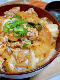 やわらか豚キムチ丼-レシピのメイン写真