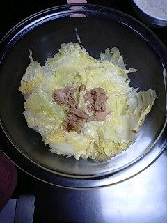 レンジで10分!白菜とツナの酒蒸し-レシピのメイン写真