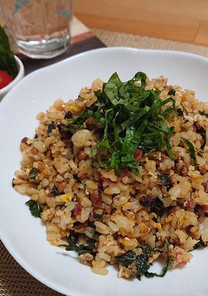 梅しそ納豆チャーハン-レシピのメイン写真