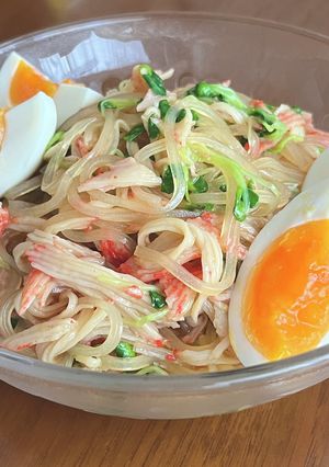 カイワレ大根とかにかまのマロニーサラダ-レシピのメイン写真