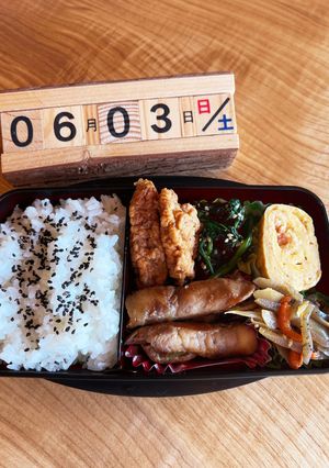 2023.6/3 高校生男子お弁当-レシピのメイン写真