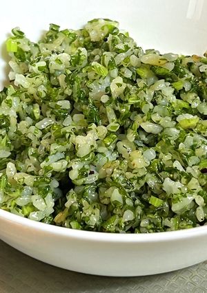 簡単にセロリ葉の炒飯-レシピのメイン写真