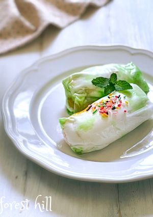 推し活にもどうぞ！フルーツ生春巻き-レシピのメイン写真