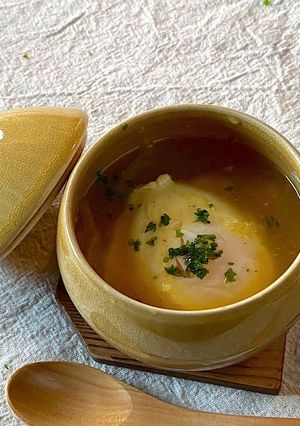 市販のコンソメスープで♪カレー卵スープ-レシピのメイン写真