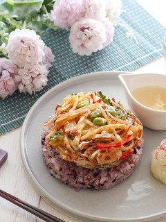 夏越ご飯~夏野菜のかき揚げ丼~-レシピのメイン写真