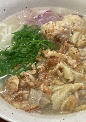 肉団子と鶏皮のフォー（ホムデンたっぷり）-レシピのメイン写真