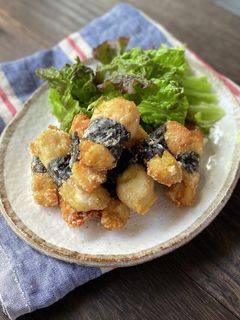 鶏むね肉の海苔巻きカレー唐揚げ-レシピのメイン写真