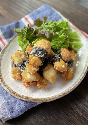 鶏むね肉の海苔巻きカレー唐揚げ-レシピのメイン写真