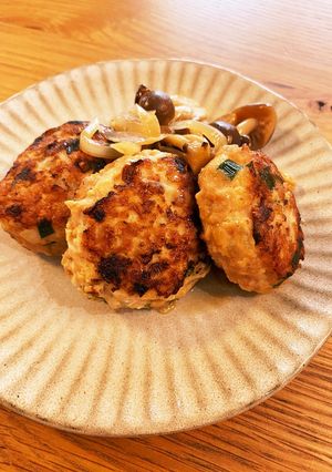 ☆ニラ入り鶏つくねハンバーグ☆-レシピのメイン写真