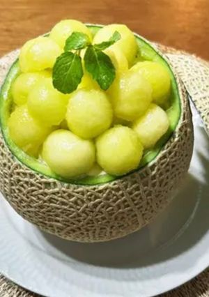 米粉の丸ごとメロンケーキ 2-レシピのメイン写真