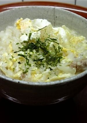 コンソメ風味のｶﾘﾌﾗﾜｰ雑炊-レシピのメイン写真