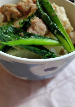 鶏肉と大根・まいたけ・小松菜の炒め煮-レシピのメイン写真