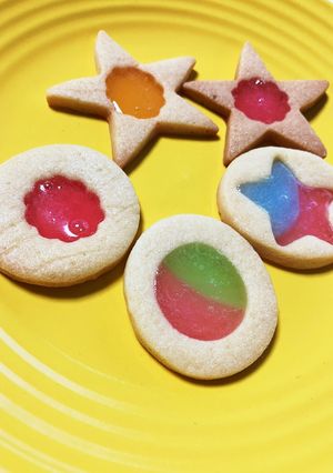 洒落たステンドグラスクッキー-レシピのメイン写真