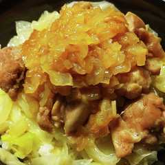 やみつき鶏塩キャベツ丼-レシピのメイン写真