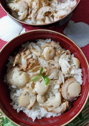 残りご飯とボイル帆立で【帆立ご飯】が美味-レシピのメイン写真