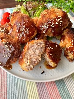 節約ヘルシー☆豚こまと厚揚げのとんかつ-レシピのメイン写真