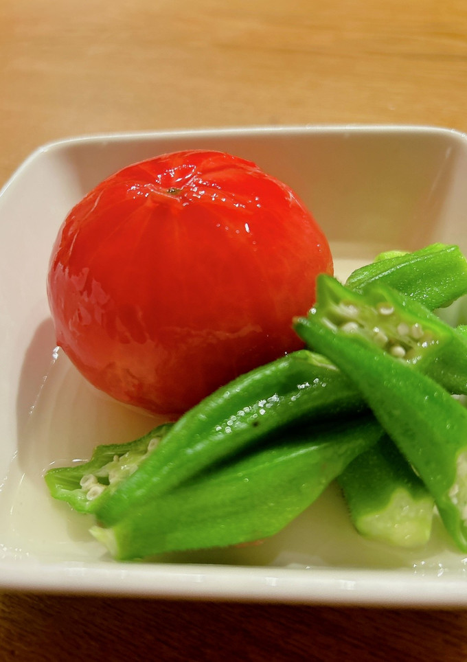 まるごとトマトとオクラのサラダ-レシピのメイン写真