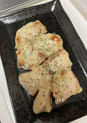 ブリブリむね肉のガリマヨ♡-レシピのメイン写真
