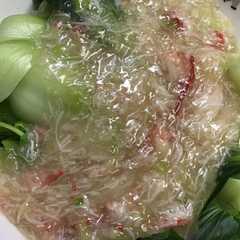 A picture of 青梗菜の蟹あんかけ.