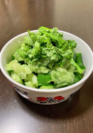 きゅうりと青じそのグリーンサラダ-レシピのメイン写真