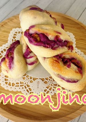 あこ酵母で作る紫芋あんスティック-レシピのメイン写真