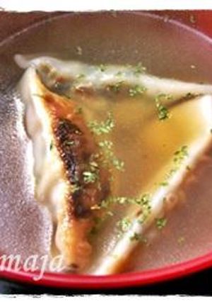 残り焼き餃子で簡単スープ☆餃子のスープ☆-レシピのメイン写真