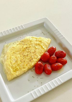 モッツァレラチーズのオムレツ-レシピのメイン写真