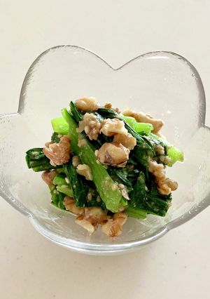 小松菜のくるみごま味噌和え-レシピのメイン写真