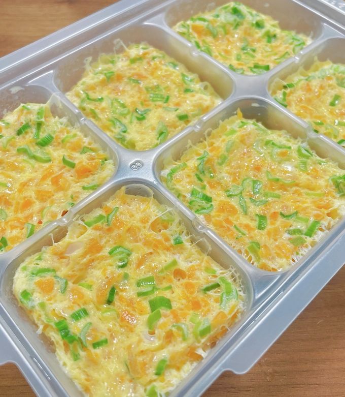 離乳食幼児食!そのまま冷凍レンジで卵焼き-レシピのメイン写真