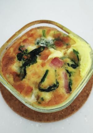 ほうれん草とベーコンの皮なしキッシュ-レシピのメイン写真