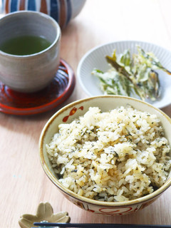 新茶香る☆煎茶の炊き込みご飯-レシピのメイン写真