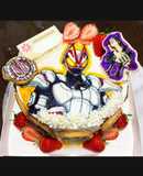 オブラートアートのギーツB.Dayケーキ