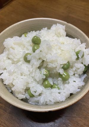さや付きえんどうで作る豆ご飯-レシピのメイン写真