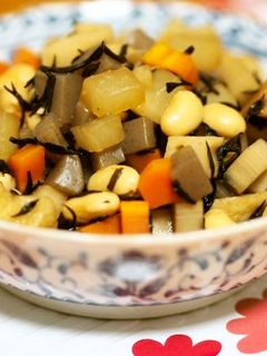 たっぷり野菜の煮豆♪-レシピのメイン写真