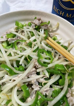 貧乏ズボラ飯　塩チンジャオロースー-レシピのメイン写真