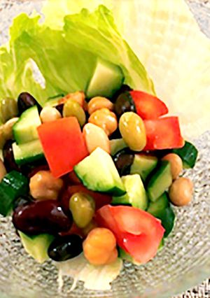 自宅で作る簡単地中海食！豆サラダ-レシピのメイン写真